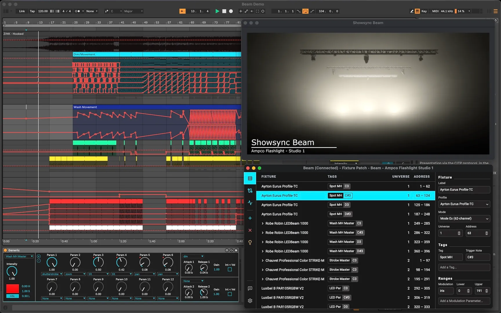 Beam for Live 2 application