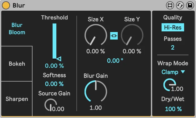 Videosync - Blur device