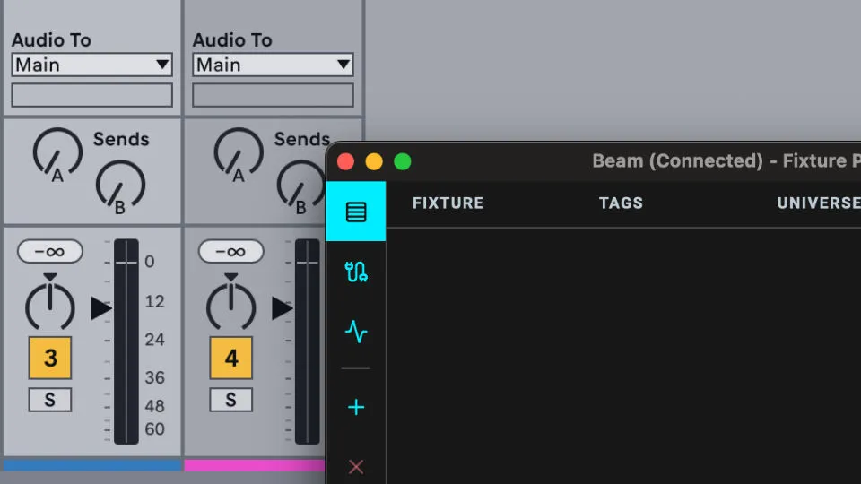 1. Launch Live and Beam